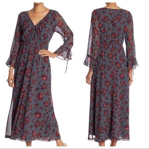 Madewell Midi floral print dress